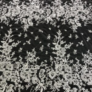 Embroidery sequined wedding dress women's fabric